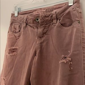 GUESS Brittney distressed skinny ankle jeans